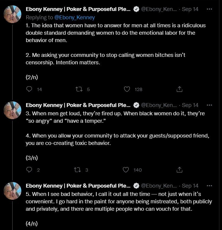 Ebony Kenney tweet