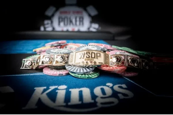 wsop bracelet on poker chips