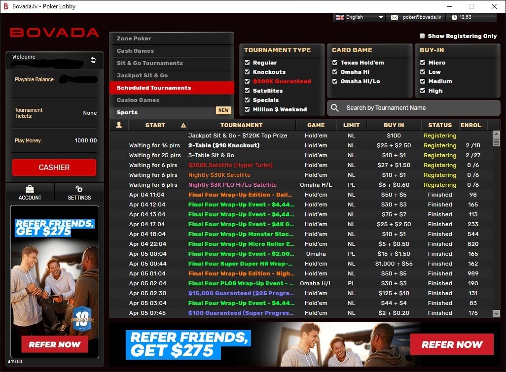 Bovada Poker Review Claim Your 2,000 Bonus