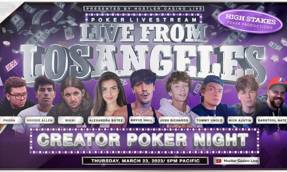 Hustler Live Creator Poker Night