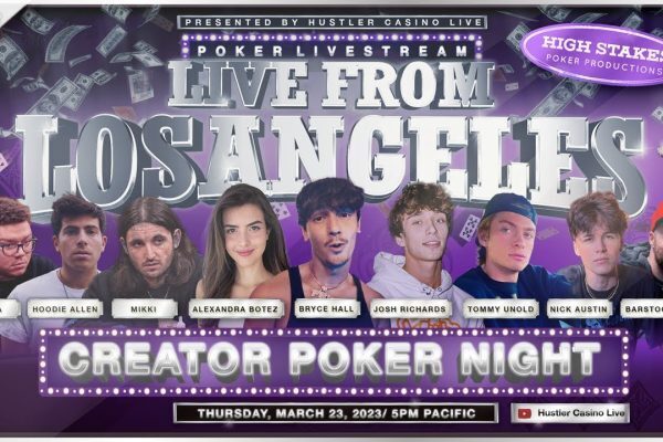 Hustler Live Creator Poker Night