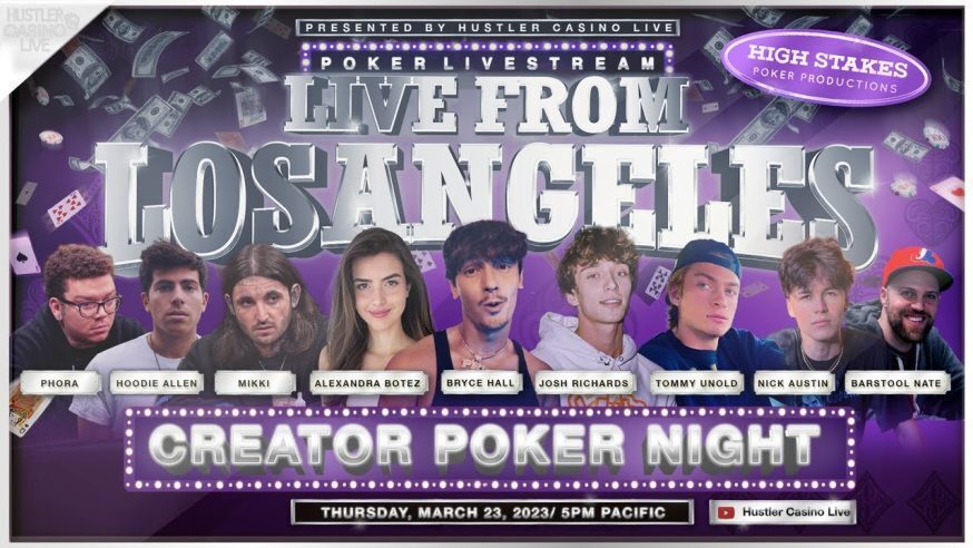 Hustler Live Creator Poker Night