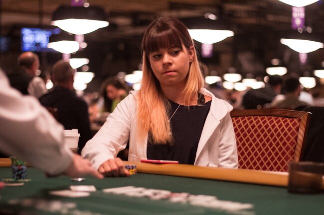 Anette Obrestad playing poker