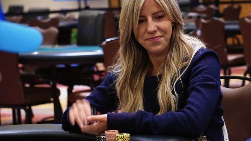 Kristen Foxen playing poker