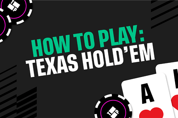 How to Play Texas Hold'em in text with poker chips and playing cards as features.