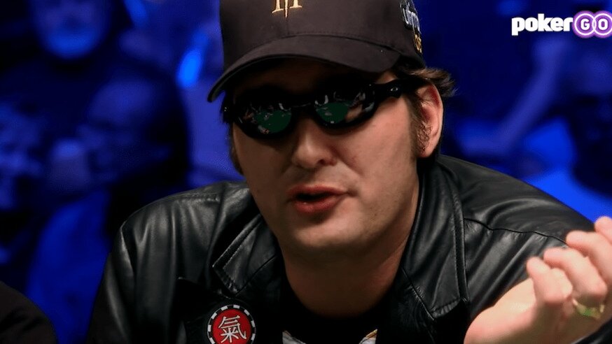 Phil Hellmuth getting in a heated poker moment
