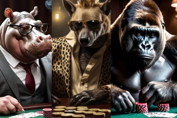 Animals Playing Poker