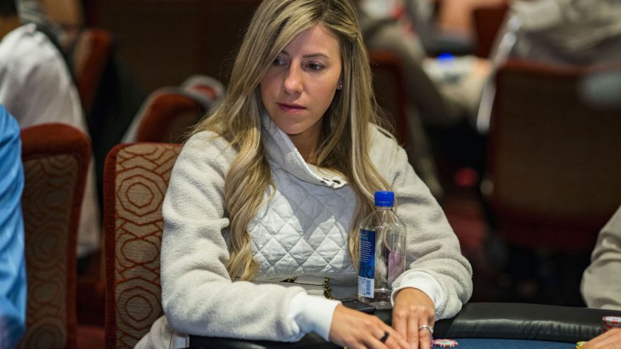 Kristen Foxen holding playing cards